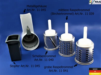 ERSATZ GEMÜSESCHNEIDER METALL KITCHENAID MESSERSCHMIDT TROMMELN SPARE DRUM DRUMS