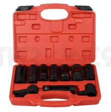 02 O2 Oxygen Sensor Socket Set – 10PCS O2 Sensor Socket Set Sensor Removal Tool