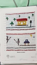 Train Station Vintage Smocking Embroidery Pat...