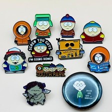 Cartman, Kenny, Kyle & Stan Metal Enamel Pin Badges | Cosplay Gift | UK Seller