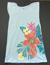 Girl's Tea Collection Light Blue Floral Dress Size 7 EUC