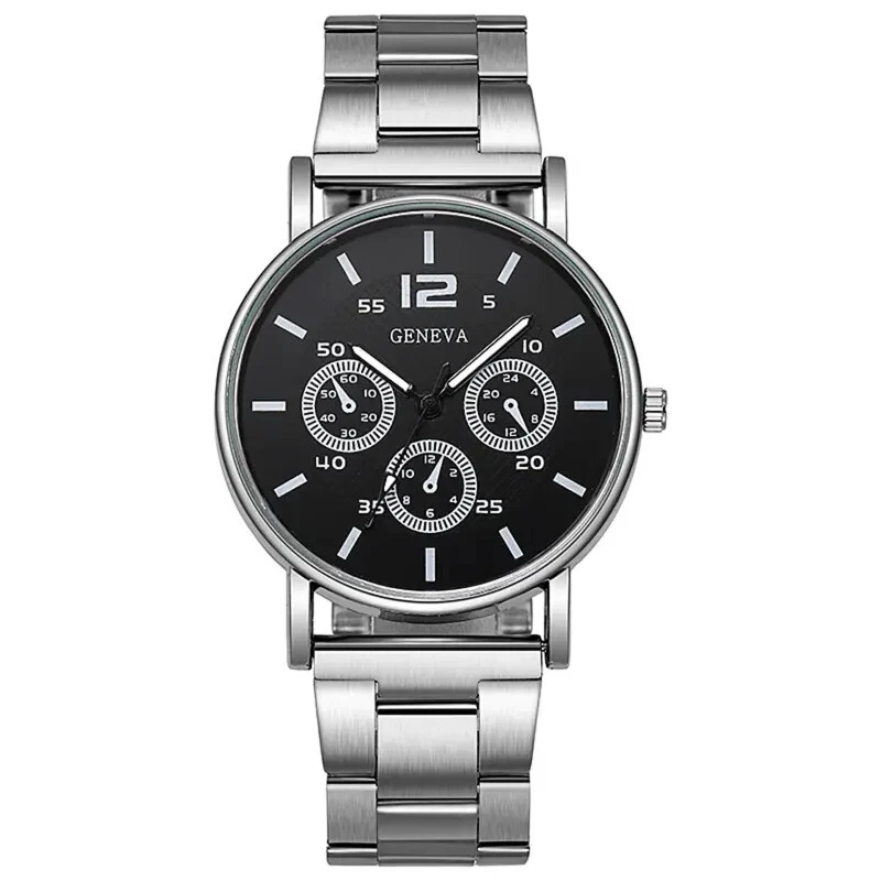 Dayllon Orologio Uomo Ultra Sottile Al Quarzo - Minimalista Con Lancette Luminescenti, Cinturino In Pelle, Impermeabile 3 ATM