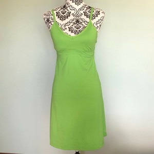 Details About Athleta Sz Xs Shorebreak Beach Dress Swimsuit Sleeveless Built In Bra Green