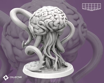 Ältestengehirn Miniatur Elder Brain Monster Figure für TTRPG's wie D&D 5e