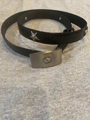 Authentic Vintage Gianni Versace belt womens black Logo  display picture 3