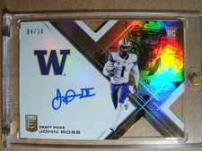 2017 John Ross Donruss Elite Draft Picks Gold Rookie Autograph RC /10 MINT 🔥🔥