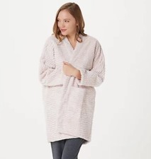 Nwot Koolaburra By Ugg Textured Frosted Faux Fur Wrap In Ivory Sz Xl