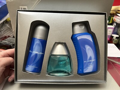 Avon BLUE RUSH for Him Gift Set (50ml Edt Shower gel &Body  Spray)Discontinued UK