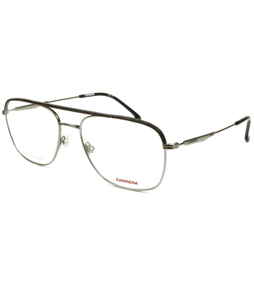 Gafas ópticas Carrera 211 6LB plateadas tortuga aviador marco de metal 54-17-150 Foto 2 de 2