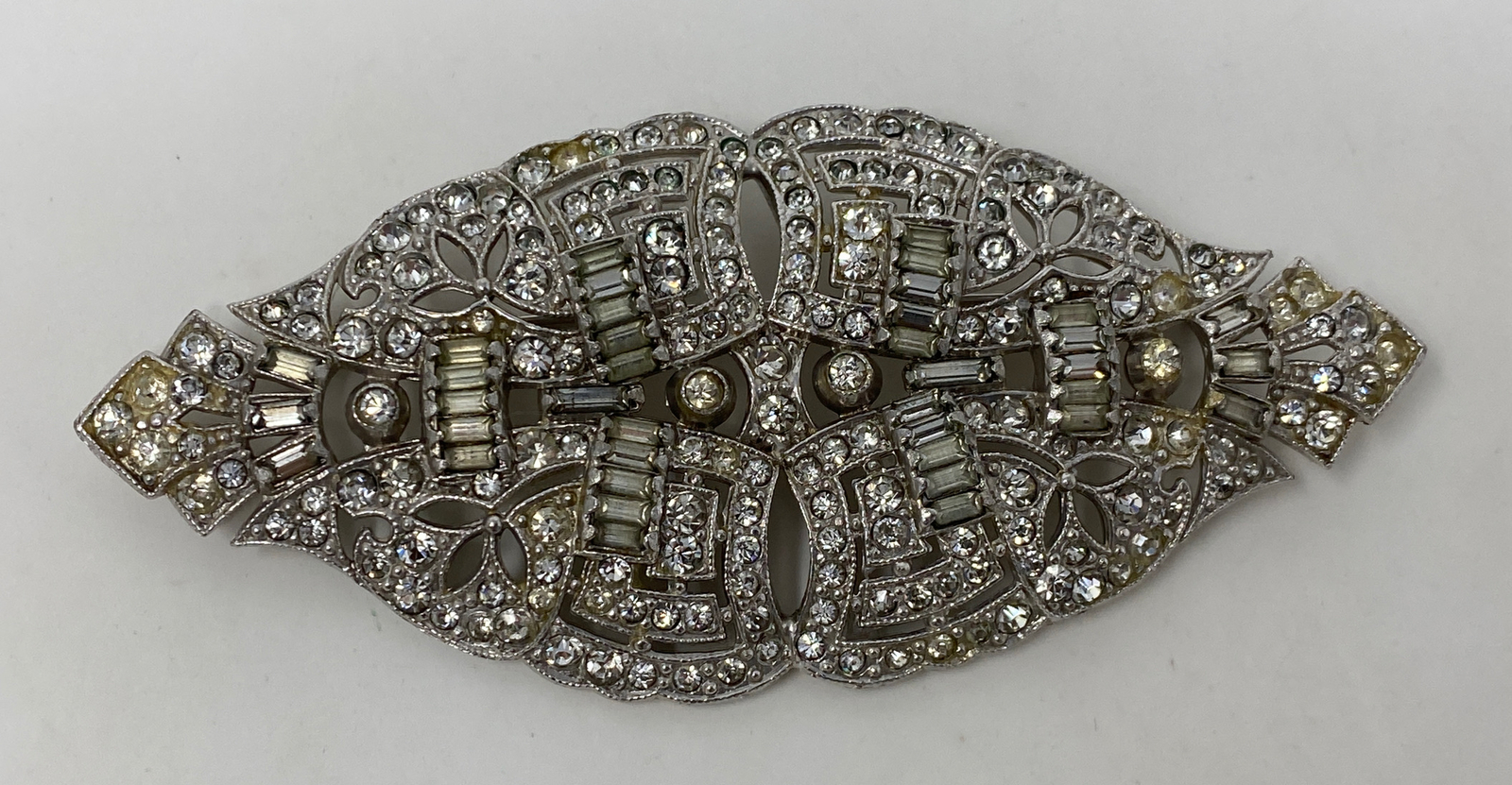 Fantastic Vintage Art Deco  Paste Glass Rhineston… - image 3