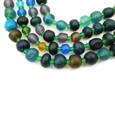 Afghani Salvaged Venetian Roman Glass Beads 6-8mm 2230F694 Rustic