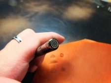 Stainless Steel  leather craft Flower heart Decorative pattern Stamp Tool PJ017