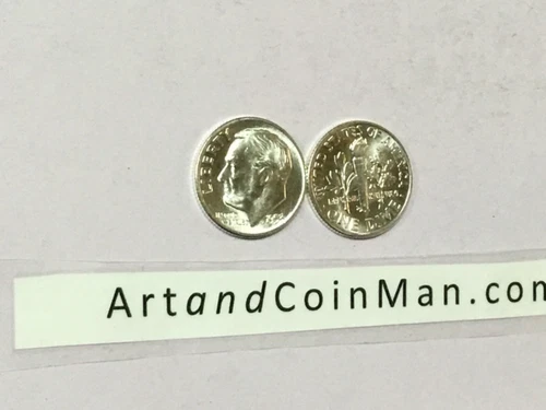 1953 D SILVER BU ROOSEVELT DIME. NICE!