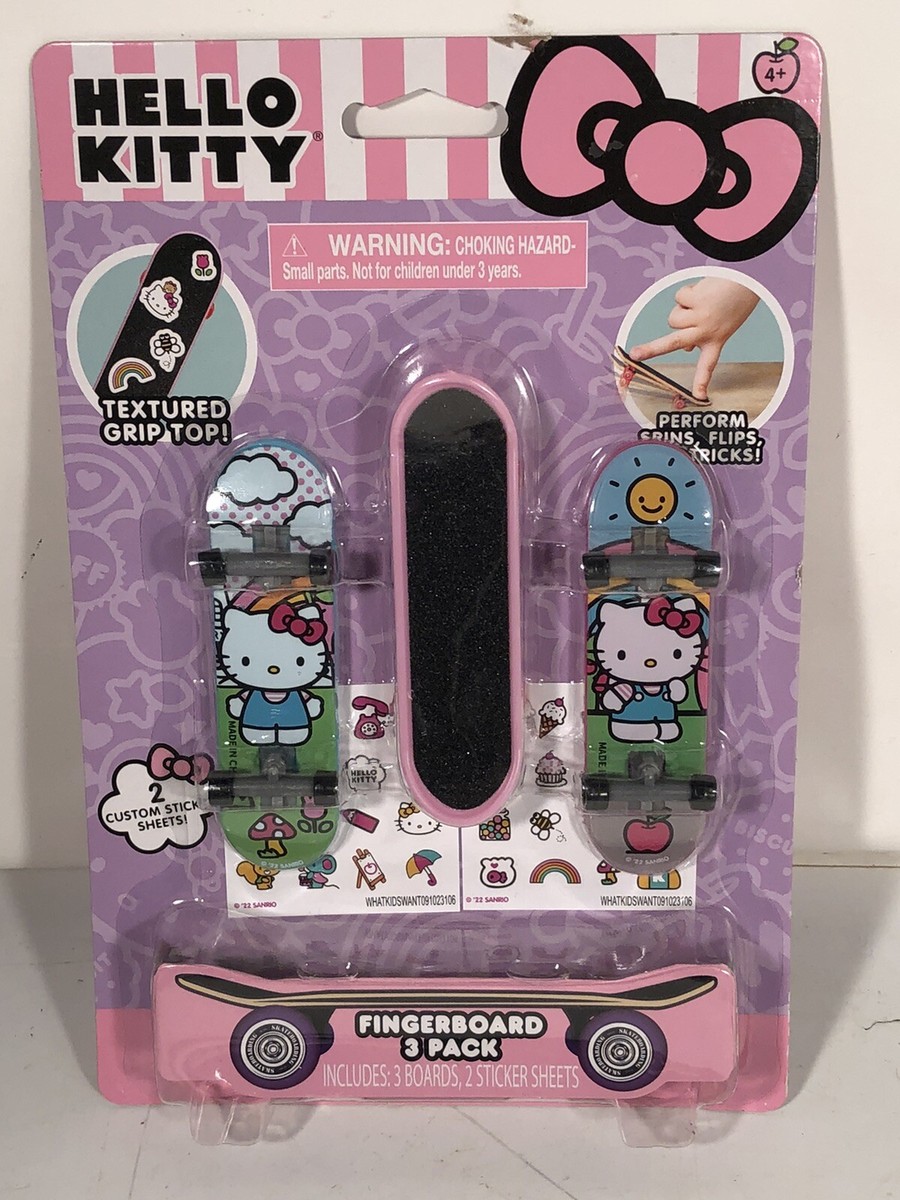 Hello Kitty 3 Pack Finger Skateboards Fingerboards with Sanrio