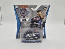 PAW Patrol Chase Classic Large Logo Deluxe Vehicle True Metal Nickelodeon New