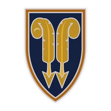 22nd Support Command Combat Service Identification Badge Bumper Sticker Decal 5"