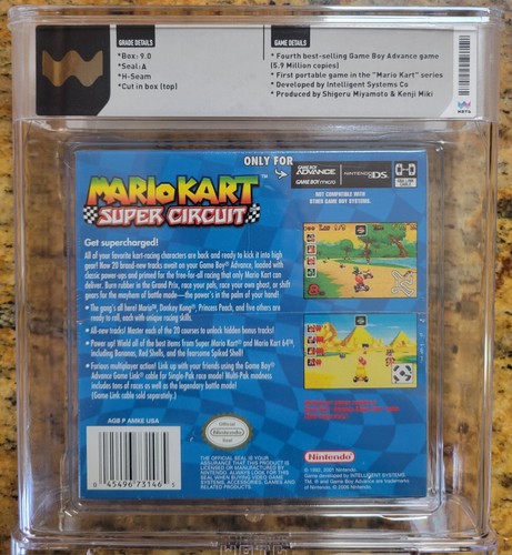 Mario Kart Super Circuit - Nintendo GBA WATA 9.0 Players Choice - Sealed New - Picture 2 of 2