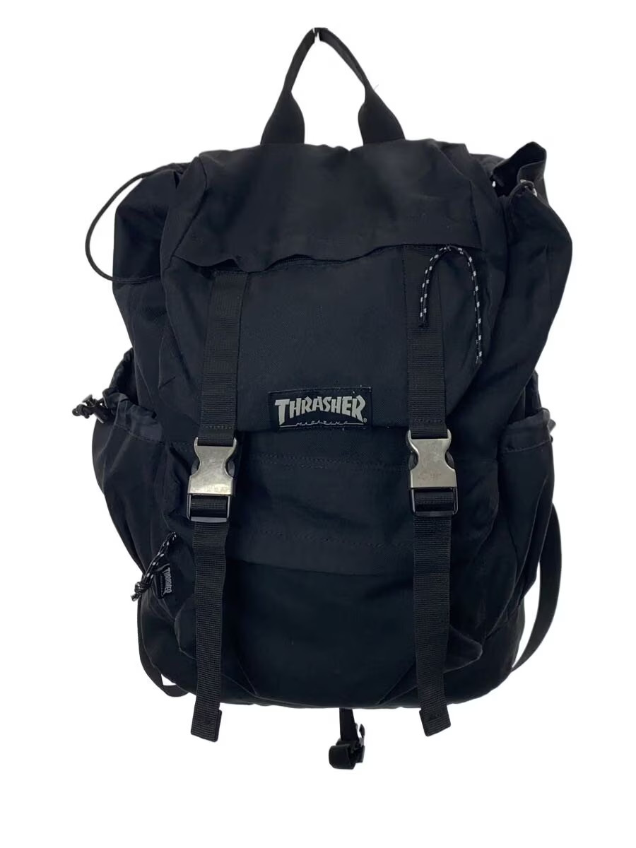THRASHER Backpack Polyester Black Solid Color - image 1