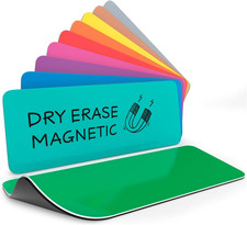 10 Pack Dry Erase Magnetic Labels 3.1" X 1.2" Reusable Erasable Dry Erase Magnet