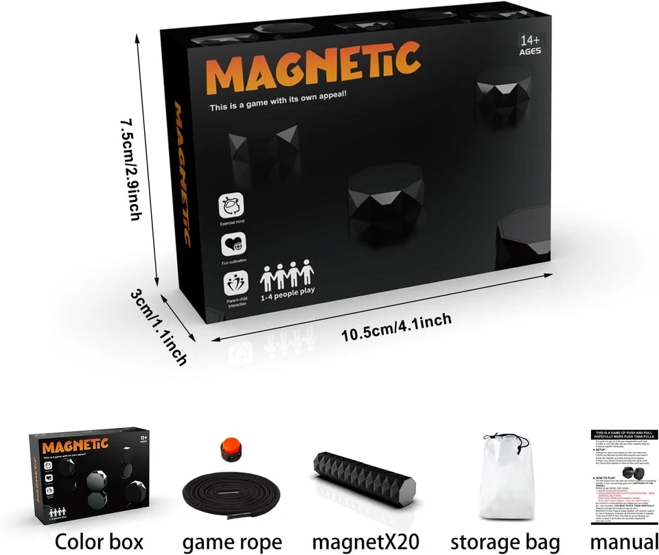 Magnetic Chess Game,Magnetic Game With String,Travel Chess Game for Adults,Educ - Image 3 of 4