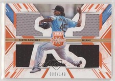 2019 Panini Elite Extra Edition Triple Silhouettes Orange /149 Sixto Sanchez uk2