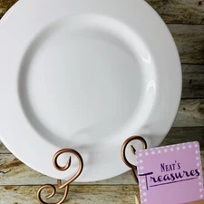 Bordallo Pinheiro Portugal BPI95 White Undecorated Smooth 11.75" Dinner Plate