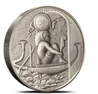 2 oz Silver Antique Round Egyptian Gods Ra Ultra High Relief