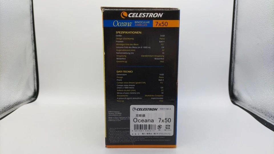 Celestron Oceana 7x50 Binoculars Waterproof Wide Angle Outdoor Optics - Image 4 of 4