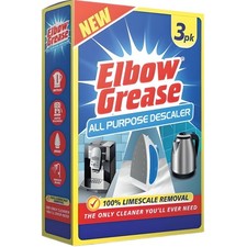 Elbow Grease All Purpose Descaler 3 Pack Sachets Limescale Remover Kettle Iron