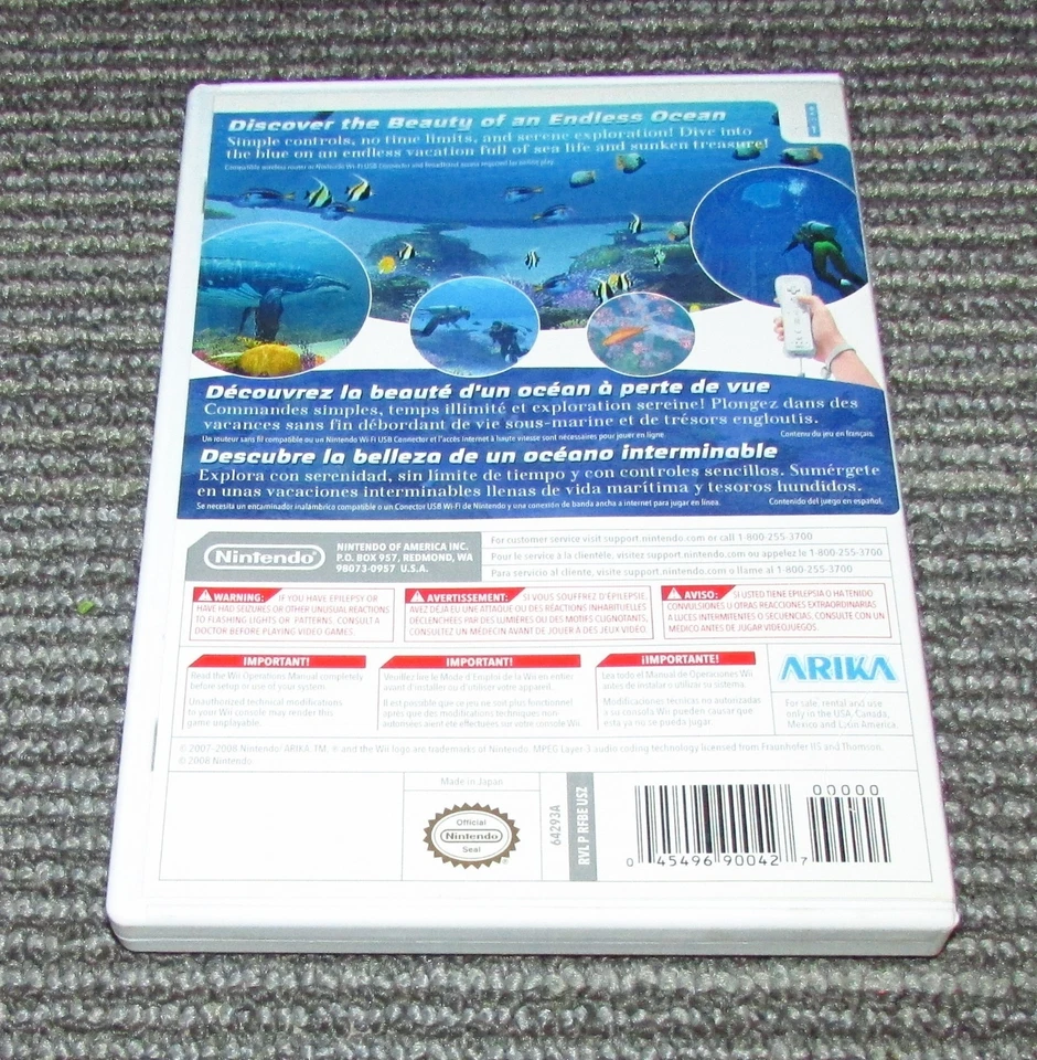 Endless Ocean for Nintendo Wii Complete Fast Shipping - Image 2 of 2
