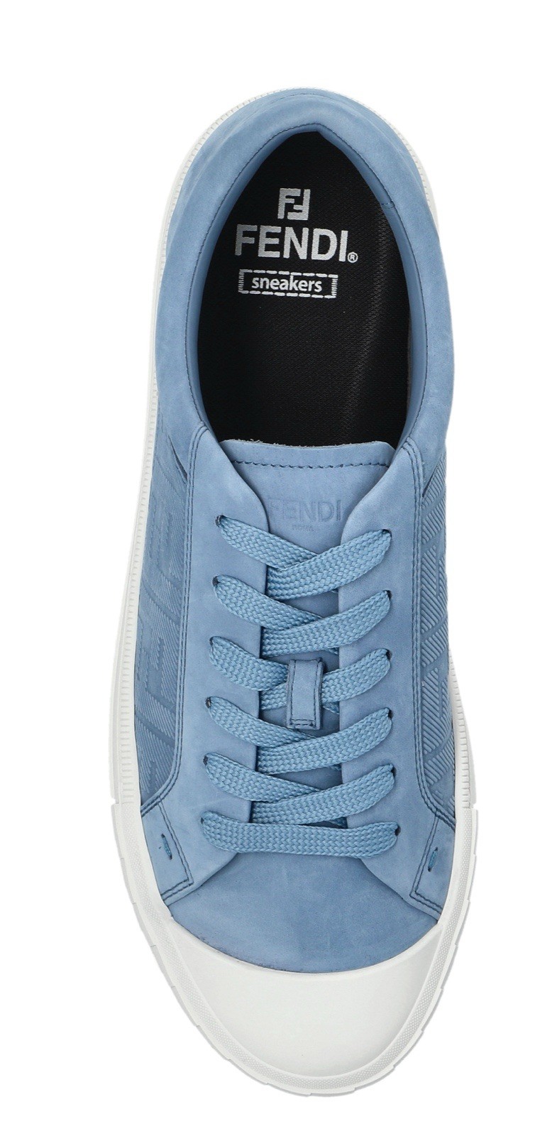 Fendi Men's Domino FF-Denim Low Top Sneakers US 12/EU 45 thumbnail 5