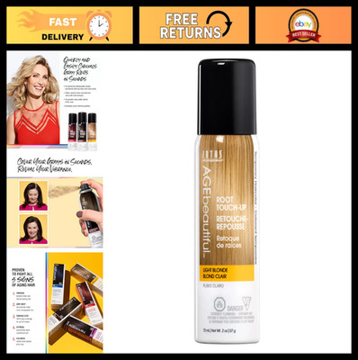Root Touch Up Hair Color Spray - Gray Concealer, Temporary Cover, Volume Boost,