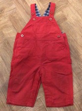Baby Gap Boy’s Overalls/Dungarees Red Adjustable with Buttons 6-12 months
