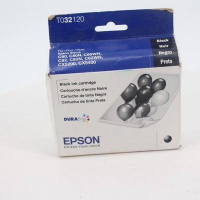 EPSON T032120 Black Ink Cartridge for Stylus C80 C82 CX5200 OEM Genuine T0321