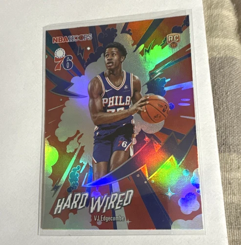VJ Edgecombe 2026 Topps NBA Hoops Hard Wired Rookie Insert Card #HW-23 76ers
