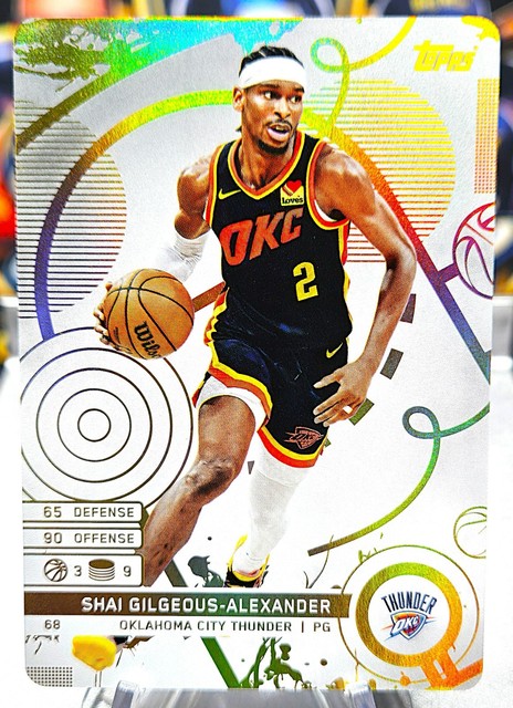 2025 Topps Match Attax Shai Gilgeous-Alexander #68 White Foil Thunder