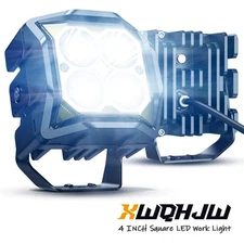 2PCS 4"inch LED Work Light Bar  Offroad Driving Fog Lamp SUV 4WD