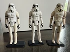 Vintage Star Wars Kenner 1977 Lot Of 3 Stormtroopers, No Weapon