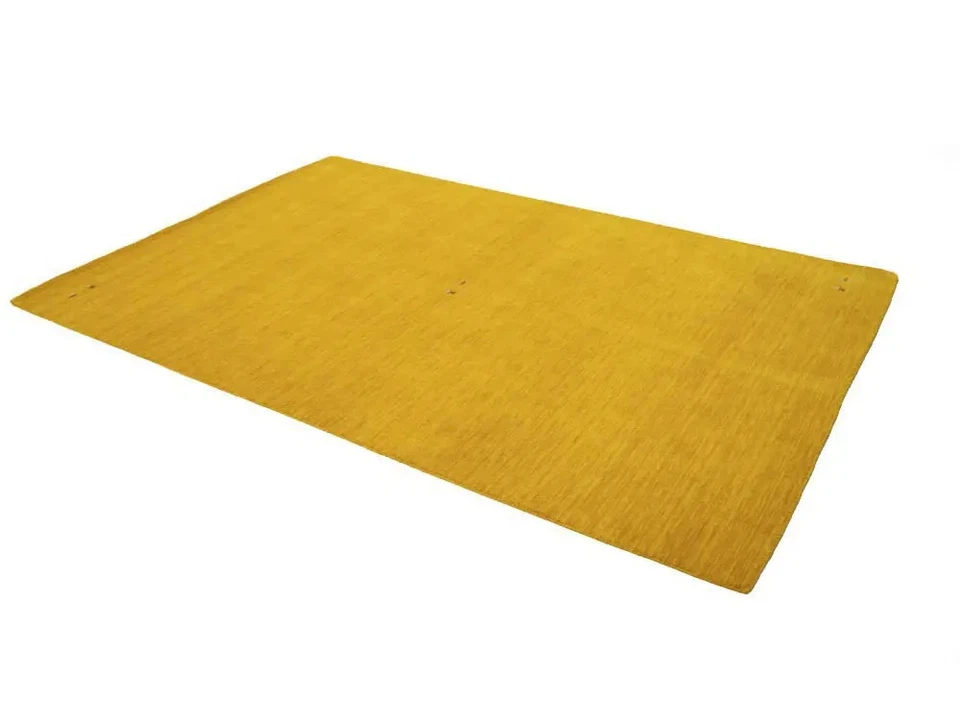 Tribal Pictorial Style Gold Gabbeh 6X9 Modern Rug Contemporary Wool Decor Carpet - Image 4 of 4