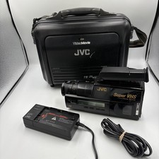 JVC Super VHS-C Camcorder GR-S55U Vintage 1987 VideoMovie Case Bundle NO battery