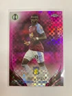 TOPPS CHROME 2024 MOUSSA DIABY ASTON VILLA PINK CHECKERBOARD 7/99..