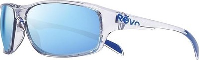 Revo Sunglasses VERTEX Shiny Crystal Clear / Blue Water POLARIZED Lens RE1239