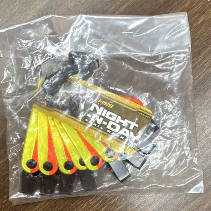 HSS Night-N-Day Reflective Trail Markers Yellow Orange Black Plastic
