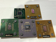 Lot of 5 CPU Processor AMD CPU assorted AMD K6-2 and others - from working pc
