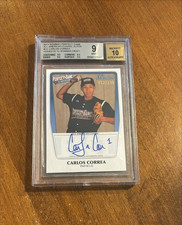 Carlos Correa 2011 Bowman Perfect Game All American Auto /235 Twins Astros BGS 9