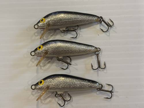 AC SHINER NO.250 LOT OF 3 BLACK/SILVER UNFISHED - Bild 2 von 2