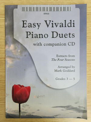 EINFACHE VIVALDI KLAVIERDUETTE + MITSPIEL-CD - VIER JAHRESZEITEN - KLAVIERPARTITUR - PORTOFREI