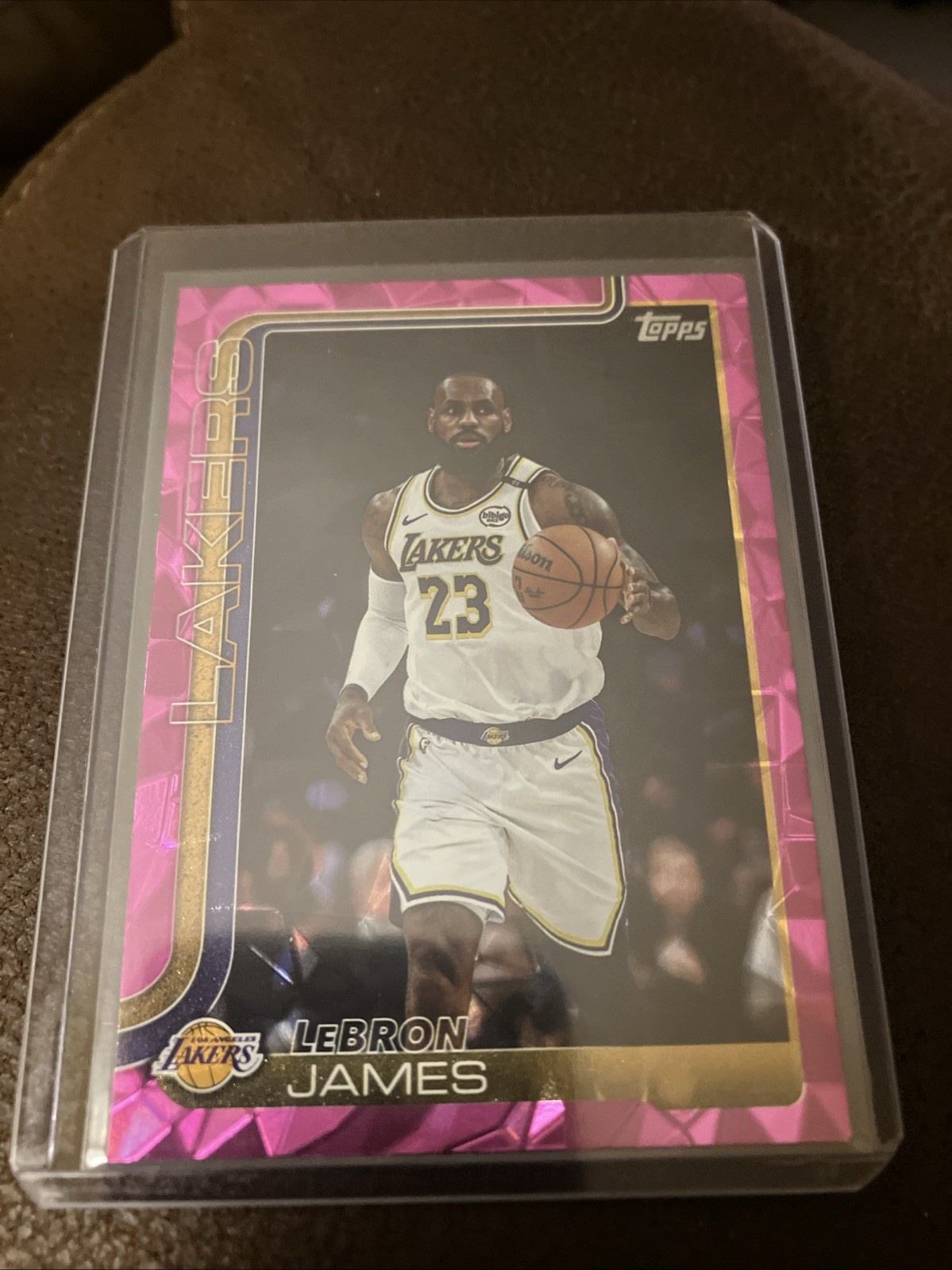 2025 Topps Basketball LeBron James Pink Diamanté #150