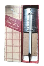 Vintage Airguide Roast Meat Thermometer with Original Box