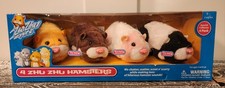 NIB 2009 Zhu Zhu Pets Special Collector's Edition 4-Pack Hamsters ALL WORK GREAT